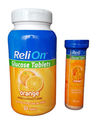 ReliOn Glucose bottle front view for quick access and portable use