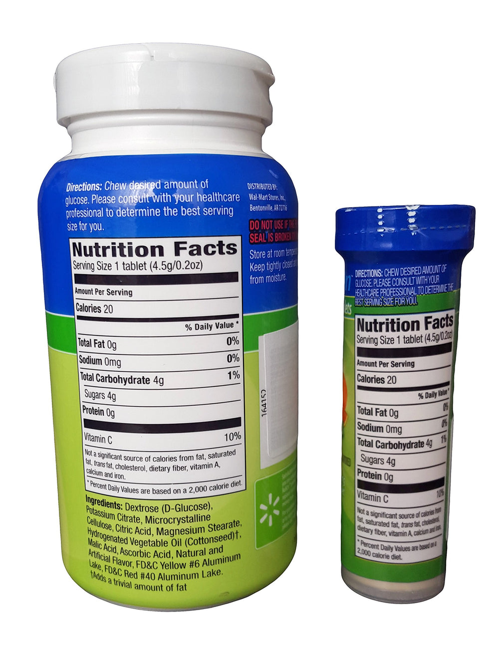 ReliOn glucose chewable tablets in fruit flavor ready for fast energy on the go