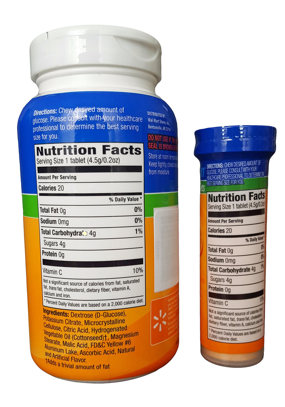 ReliOn Glucose on-the-go tube for compact, pocket-friendly convenience