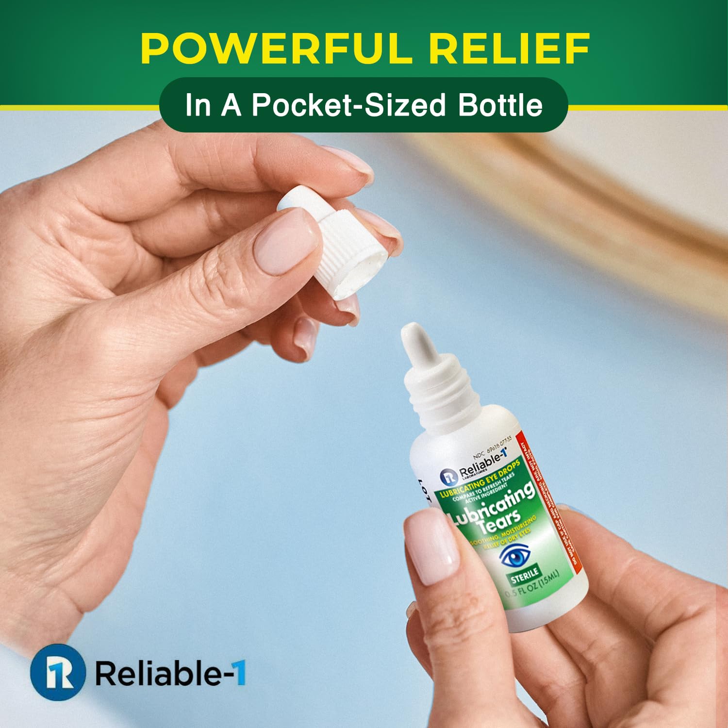 Reliable-1 Laboratories packaging and pocket-size bottle for travel convenience