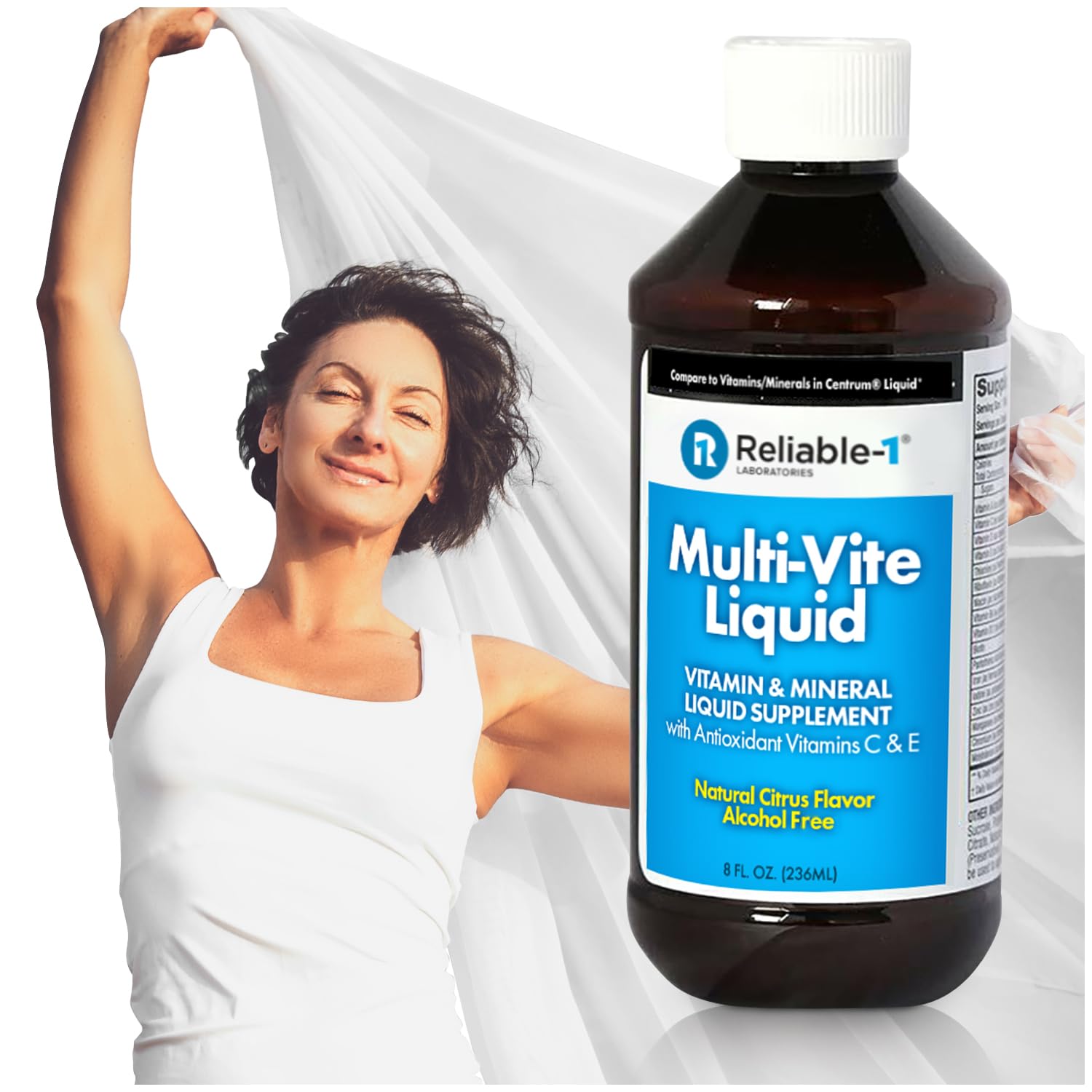Reliable-1 Multi-Vite liquid bottle ready for daily vitamin support