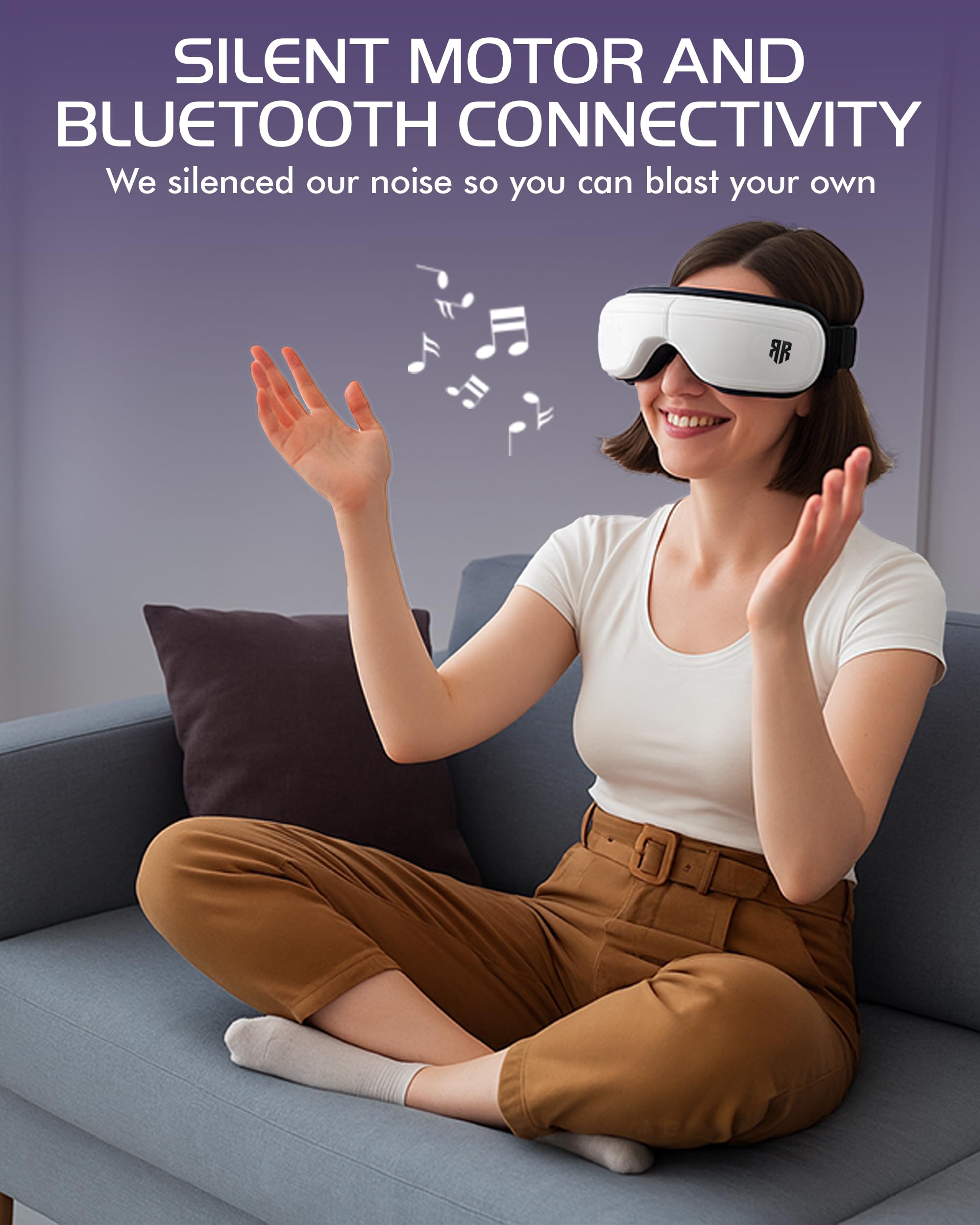 Relief Rebel soft silicone eye mask for comfortable wear.