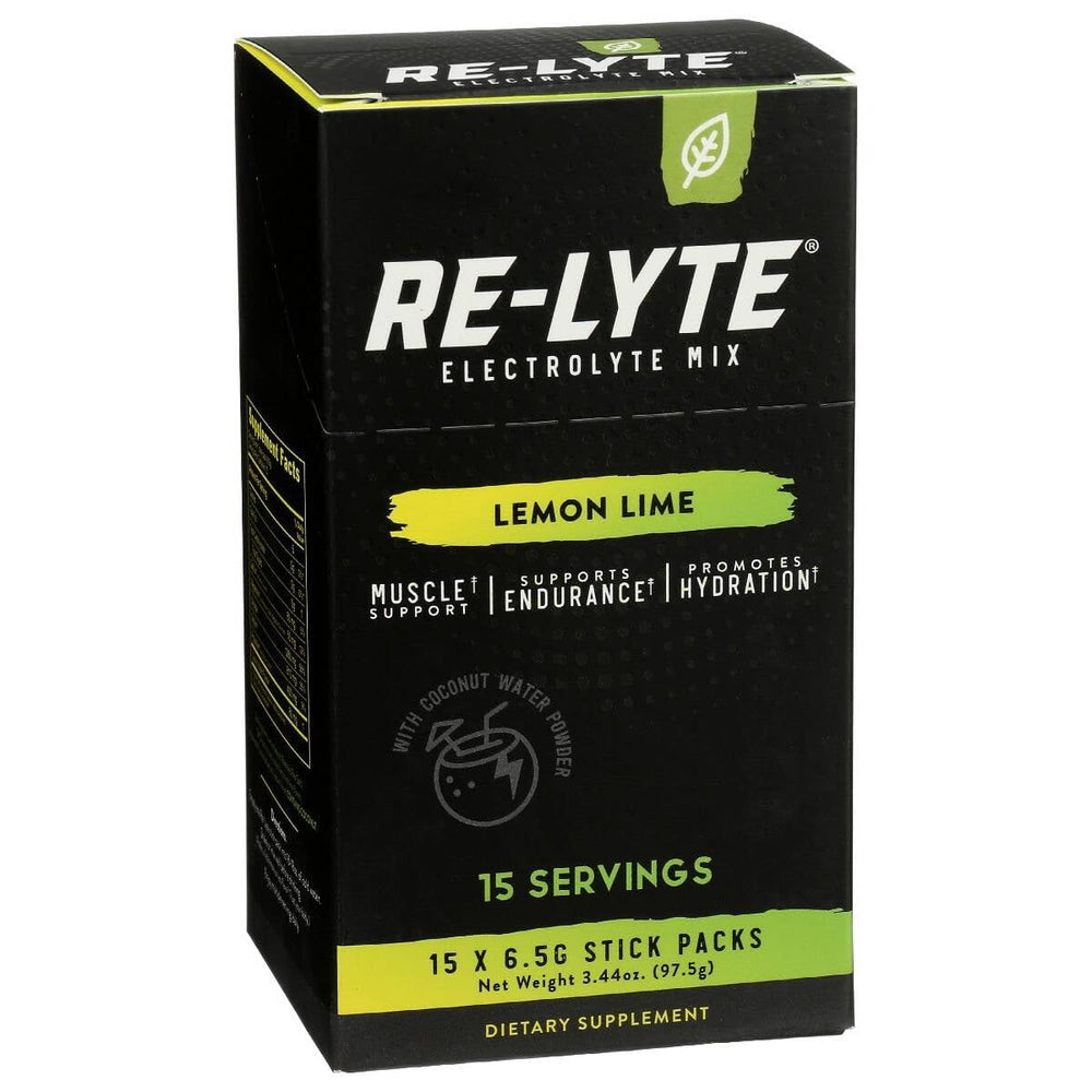 RELITE Re-Lyte lemon lime ready-to-drink glass