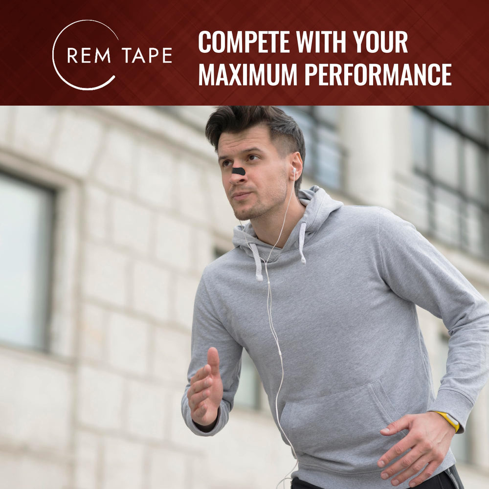 Latex-free adhesive detail on REM Tape nasal strip for comfortable hold.