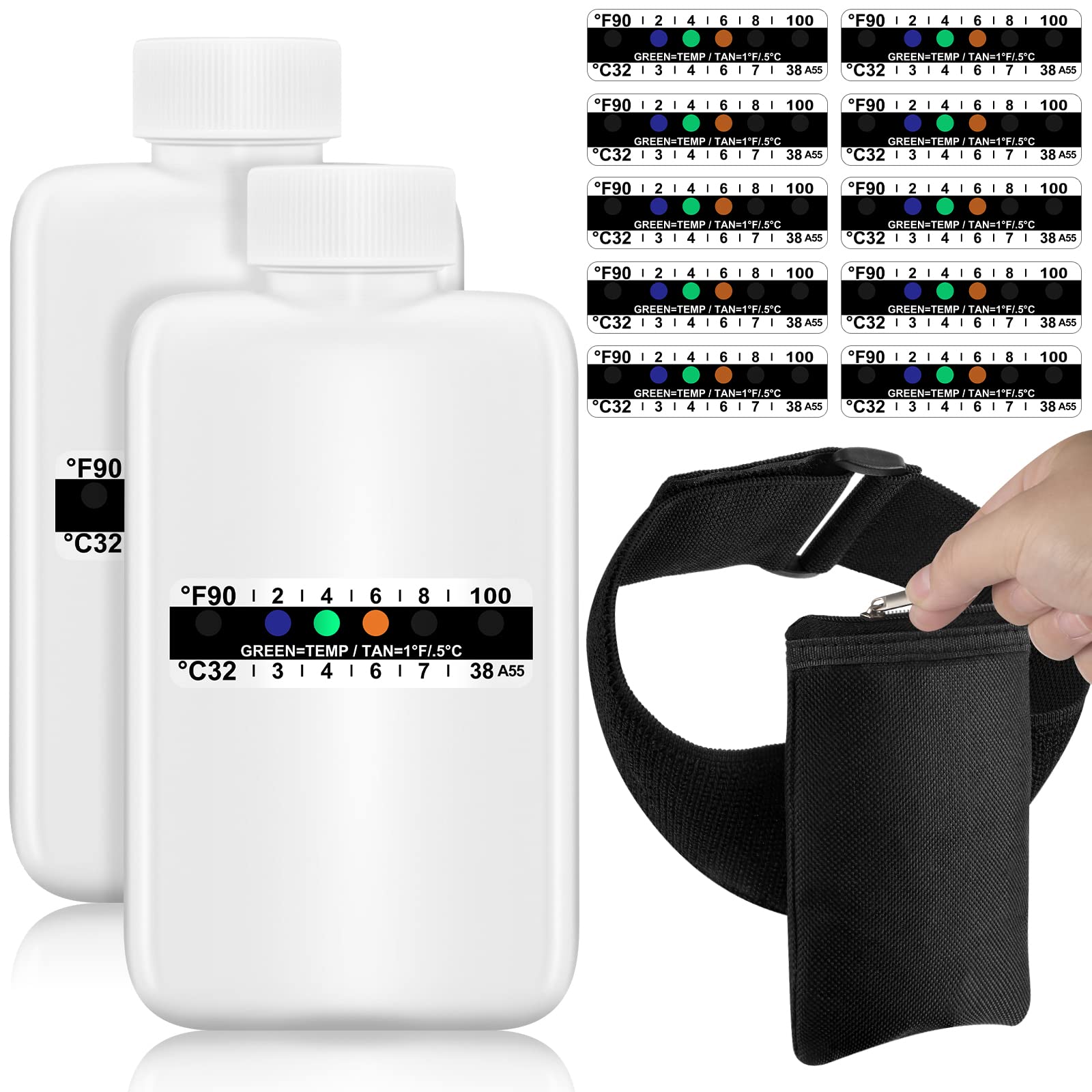 Remagr botellas prueba orina: frascos compactos para pruebas rápidas y seguras.