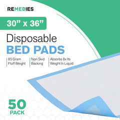 Remedies bed pad with embossed non slip back demonstrates secure placement on furniture