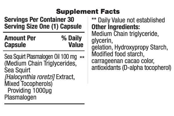 REMORY plasmalogen origin from ascidians highlighted on packaging