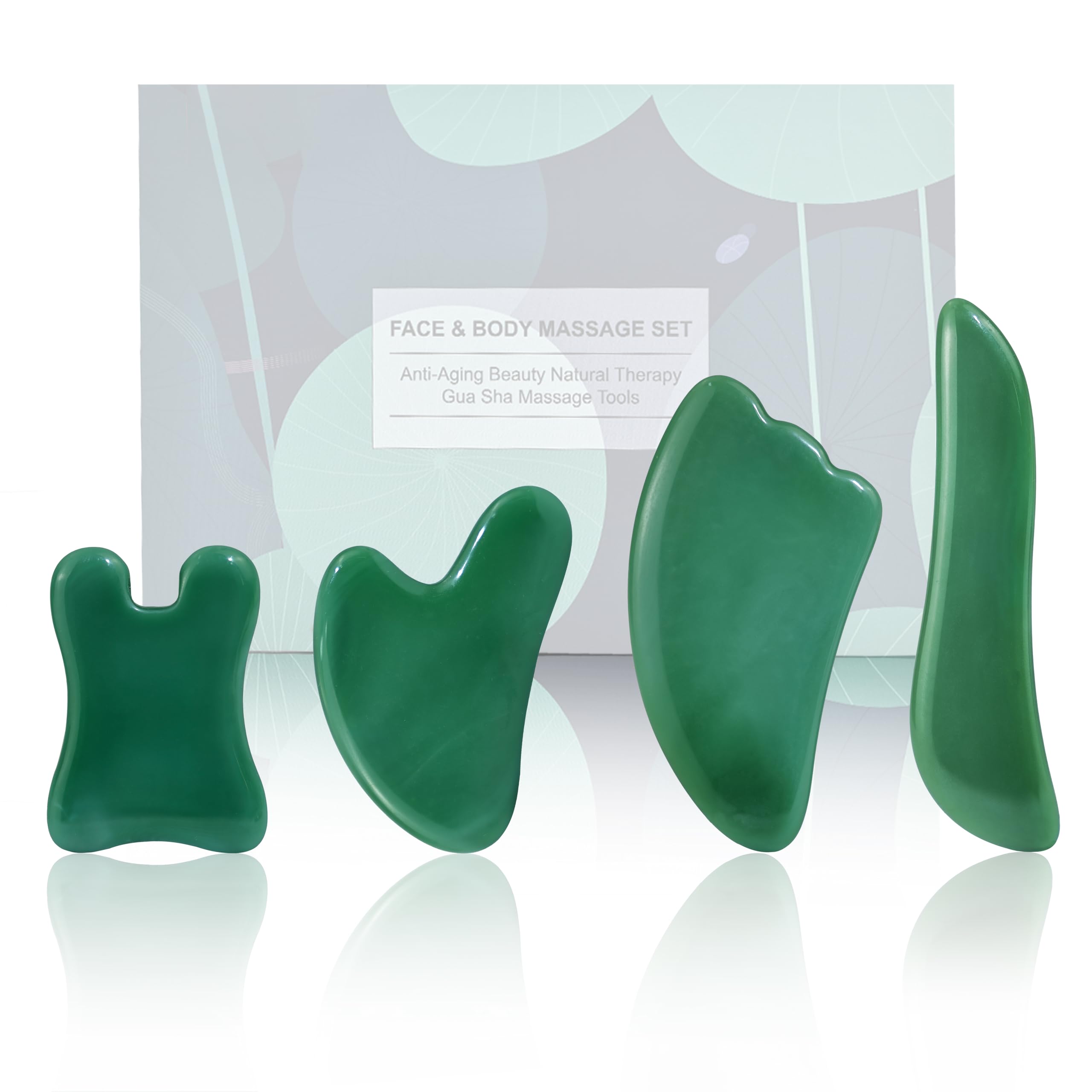 Rena Chris Guasha face tools for a refreshing facial massage and improved circulation.