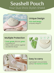 Rena Chris gua sha jade Xiuyan natural para favorecer circulación facial.