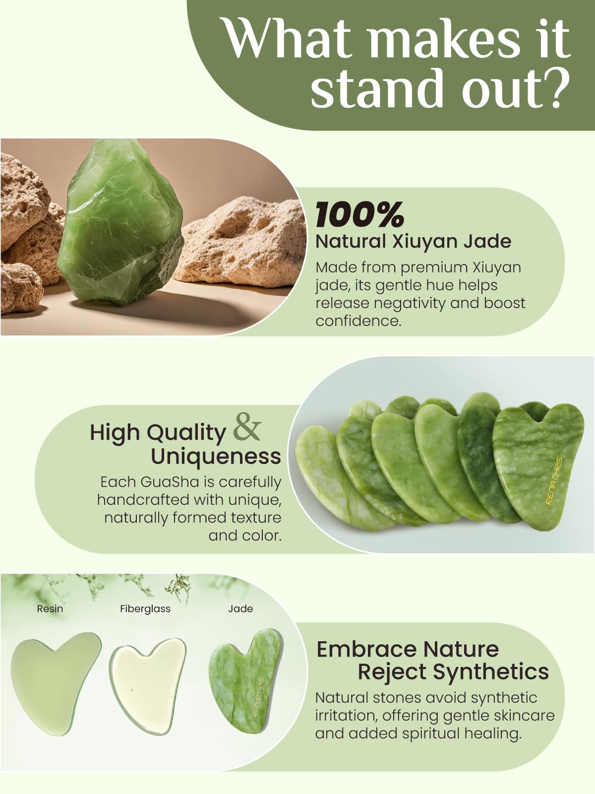 Rena Chris gua sha masaje linea mandibula para definición suave.