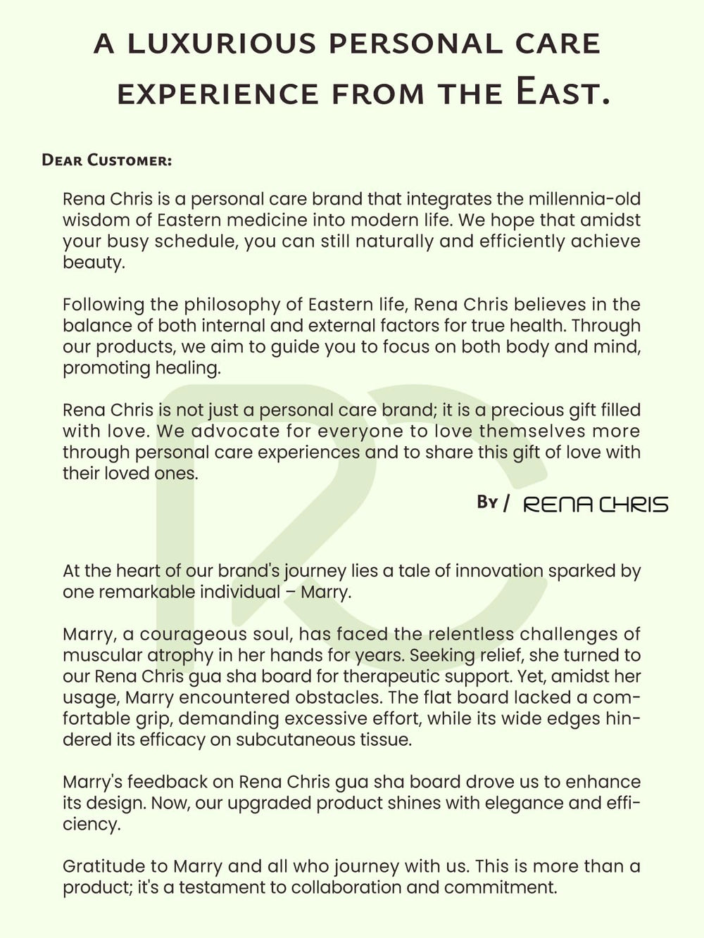 Rena Chris gua sha masaje facial para bienestar diario.