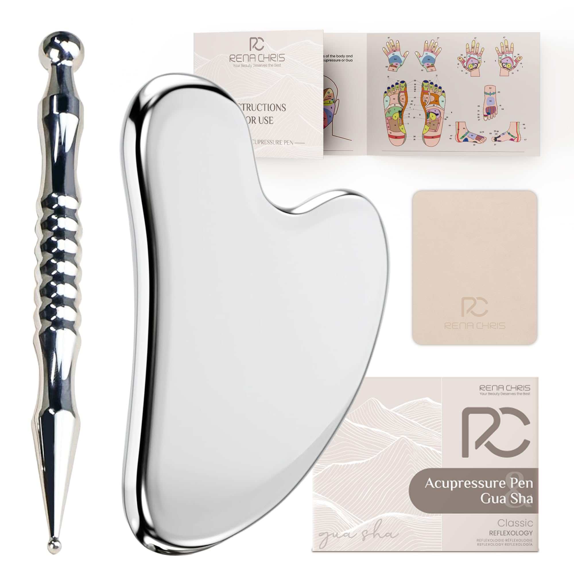Rena Chris holiday gift-ready acupressure set for loved ones.