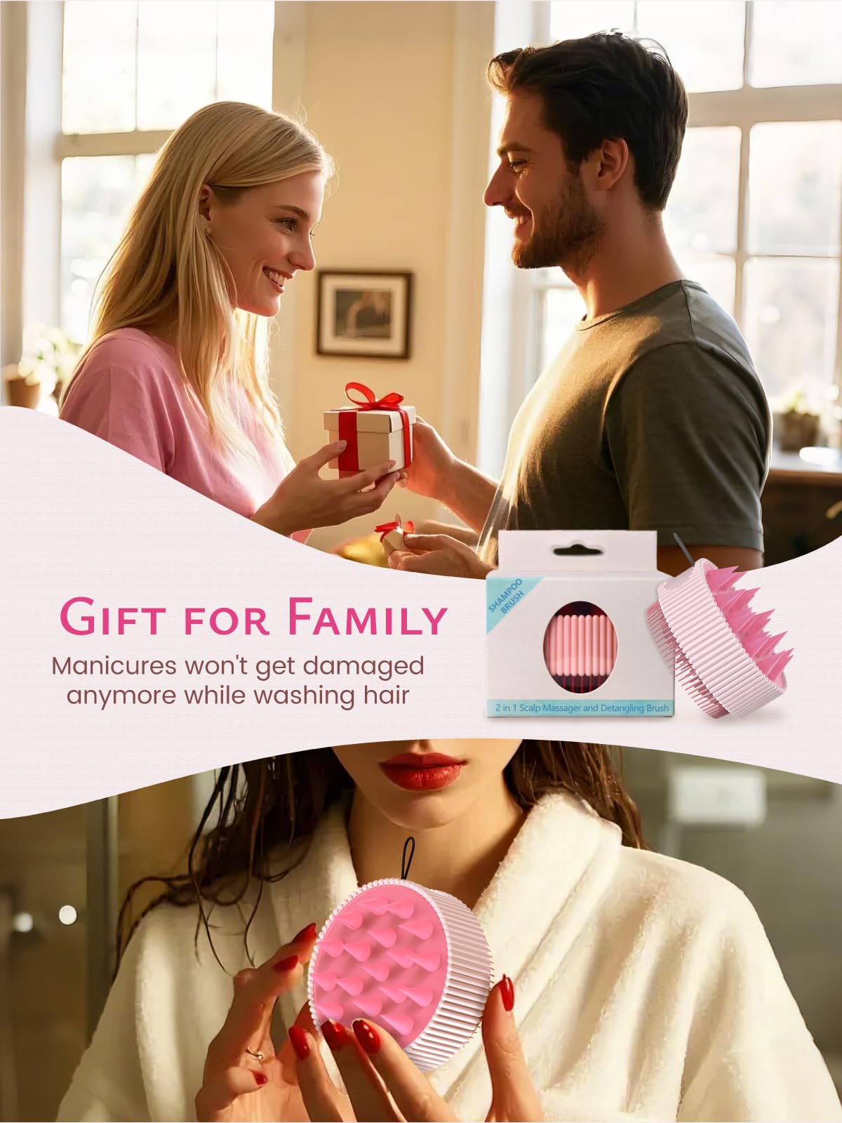 Rena Chris Regalo práctico para toda la familia, cabello de todos tipos.