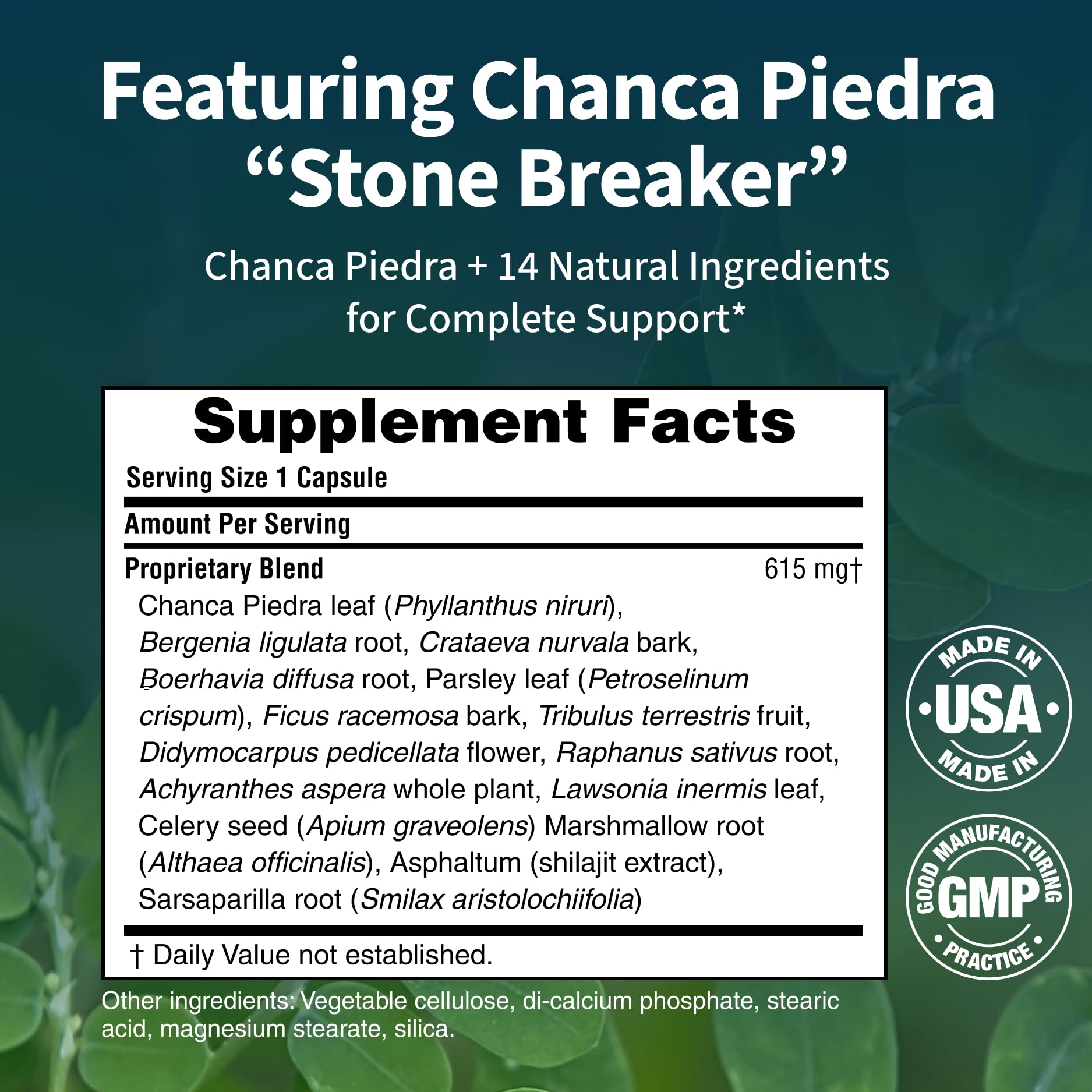 Renavive Kidney Cleanse label closeup with supplement facts and purity
