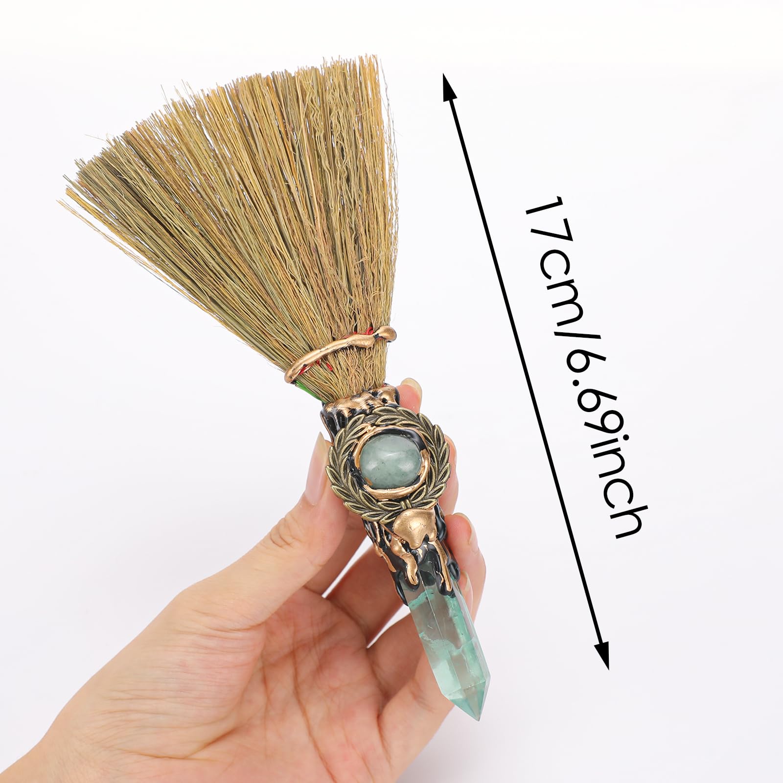 RENEMEGO Altar space broom enhances ritual atmosphere.