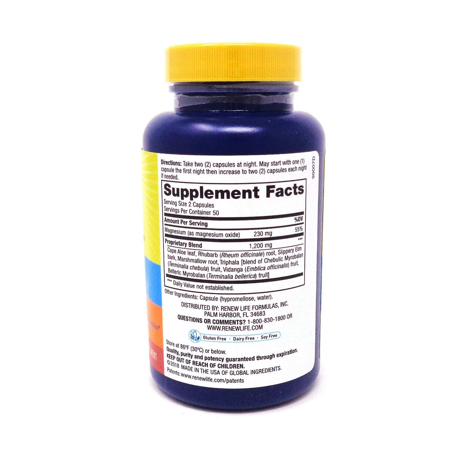 Renew Life Cleanse More capsules reveal vegetarian formula for gentle regularity