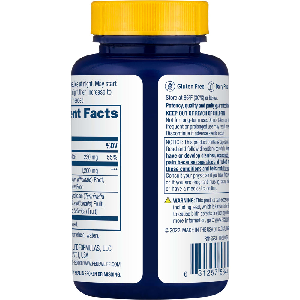 Renew Life label highlights gluten-free dairy-free and soy-free formula