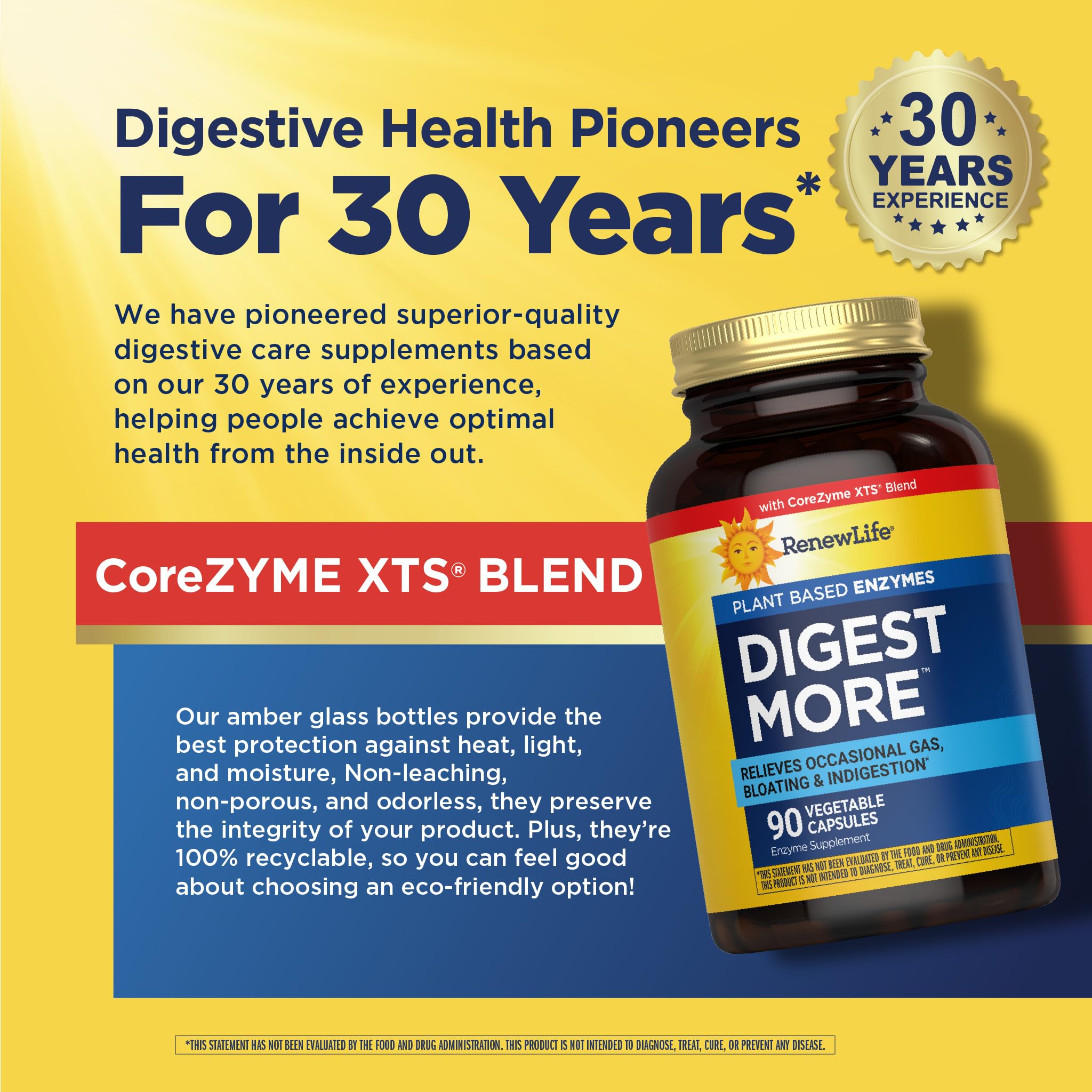L-glutamine ingredient panel highlights digestive support in DigestMore.