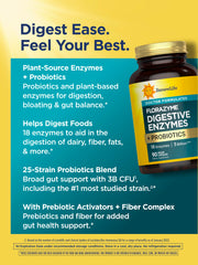 Vegan Florazyme capsules designed for convenient daily digestive support.