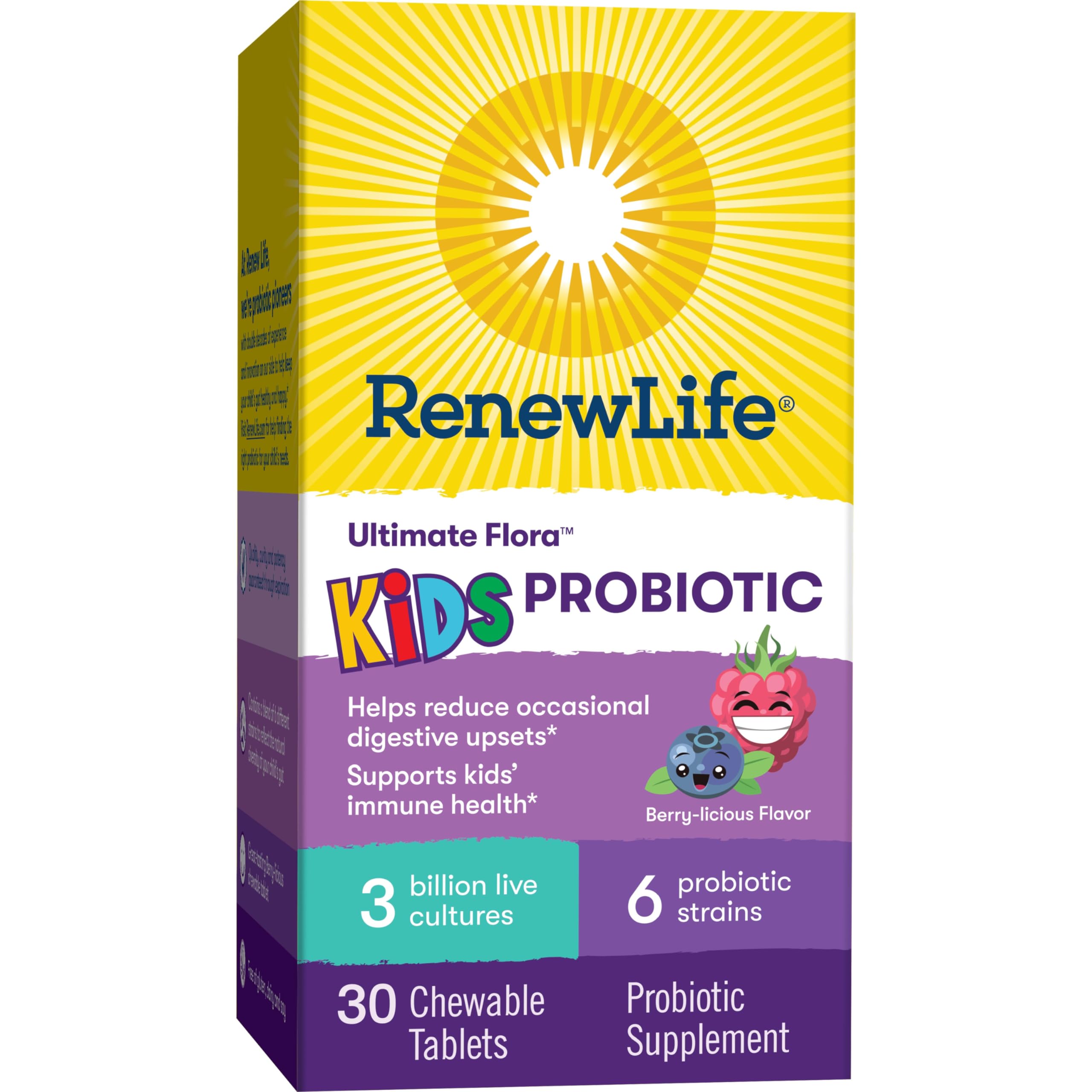 Renew Life Kids Probiotic supports a family-friendly daily routine.