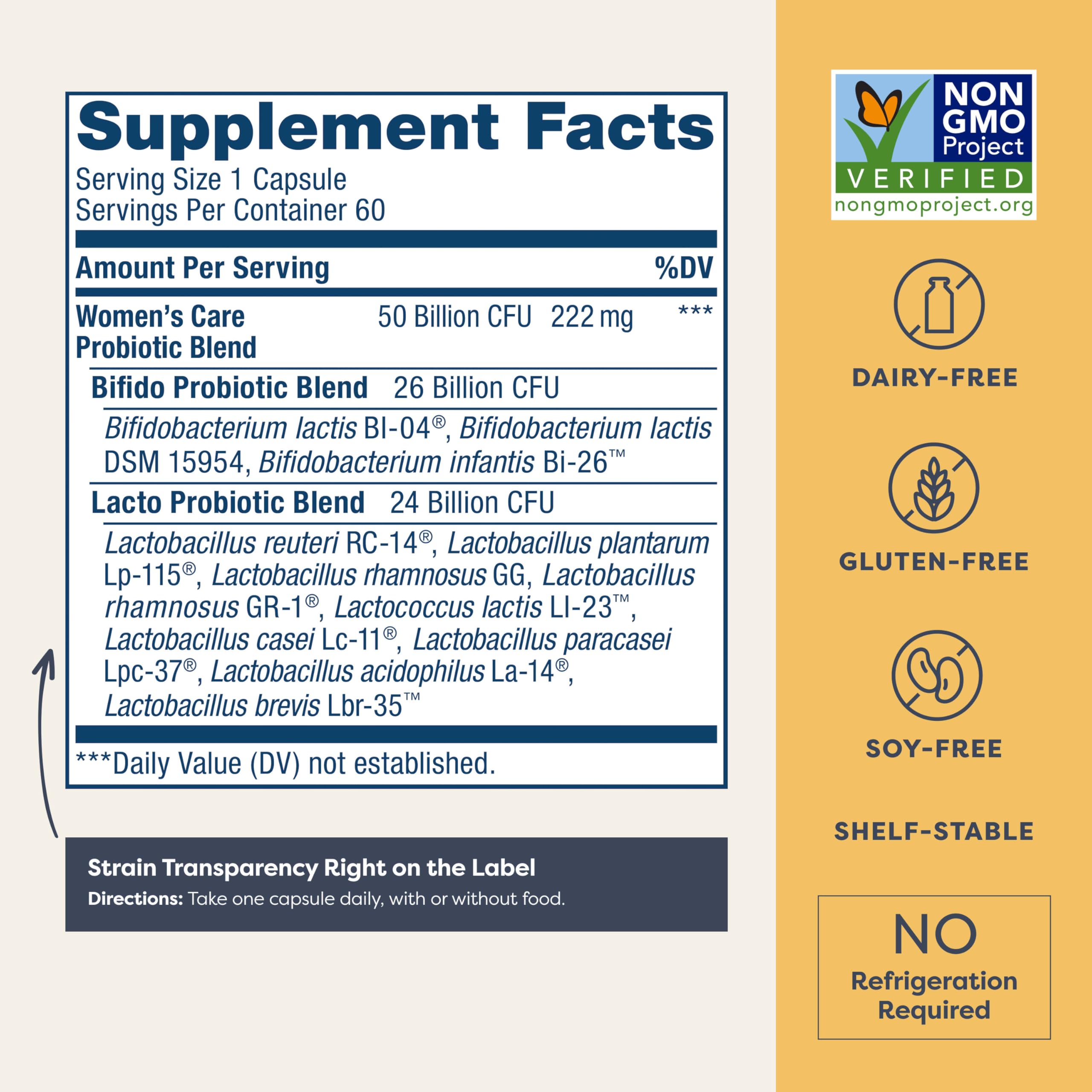 Close-up of probiotic capsules highlighting easy daily use and delayed-release delivery