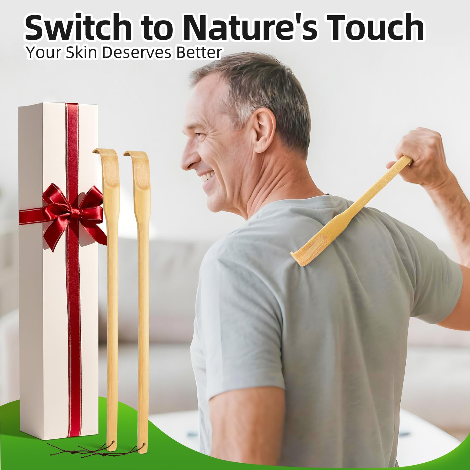 Renook Back Scratcher durable-sturdy-wood emphasizes lasting craftsmanship for daily use.