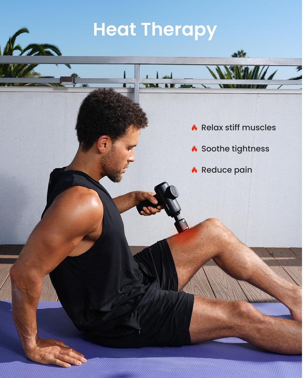 RENPHO Active Thermacool 2 8mm amplitude for deep percussive massage