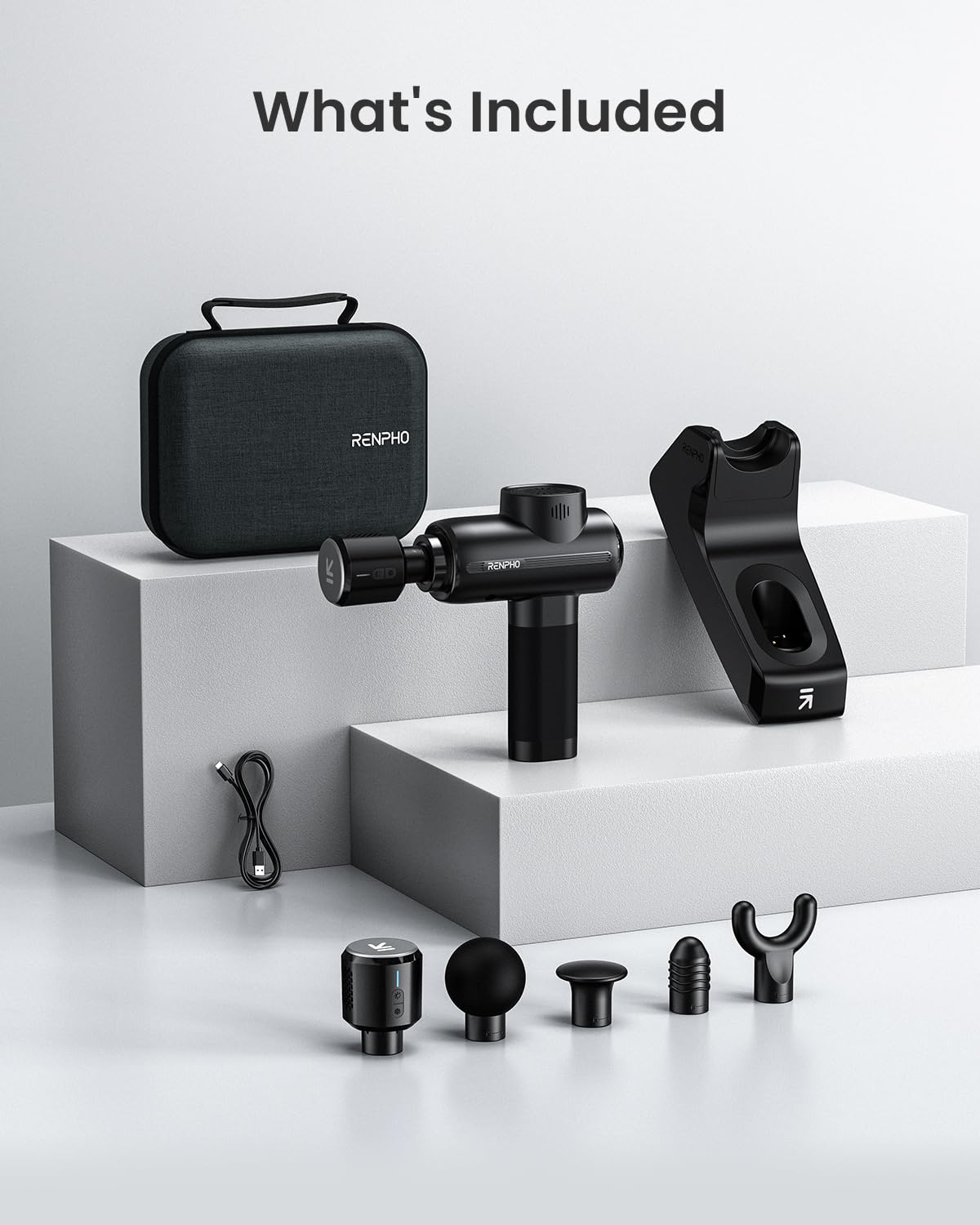 RENPHO compact design makes therapy easy to take anywhere.