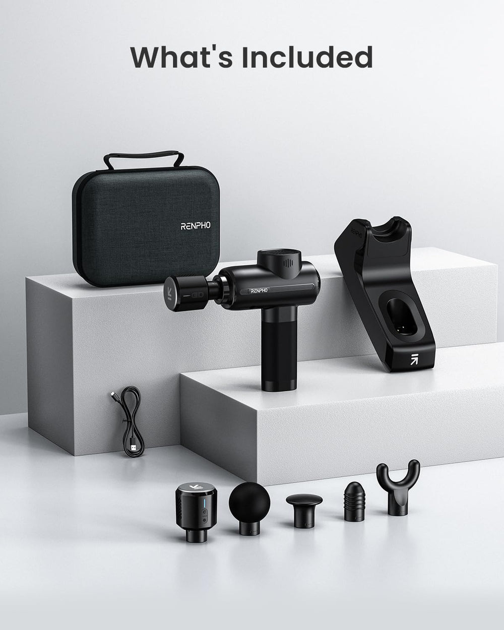 RENPHO compact design makes therapy easy to take anywhere.