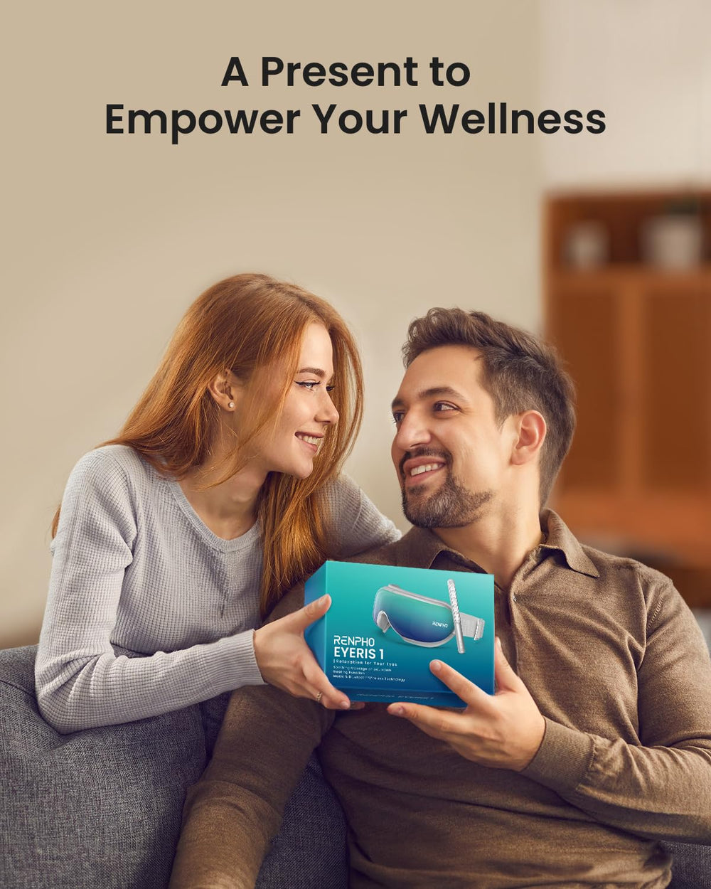 RENPHO Eye Massager heat level options provide comfortable warmth for soothing routines.