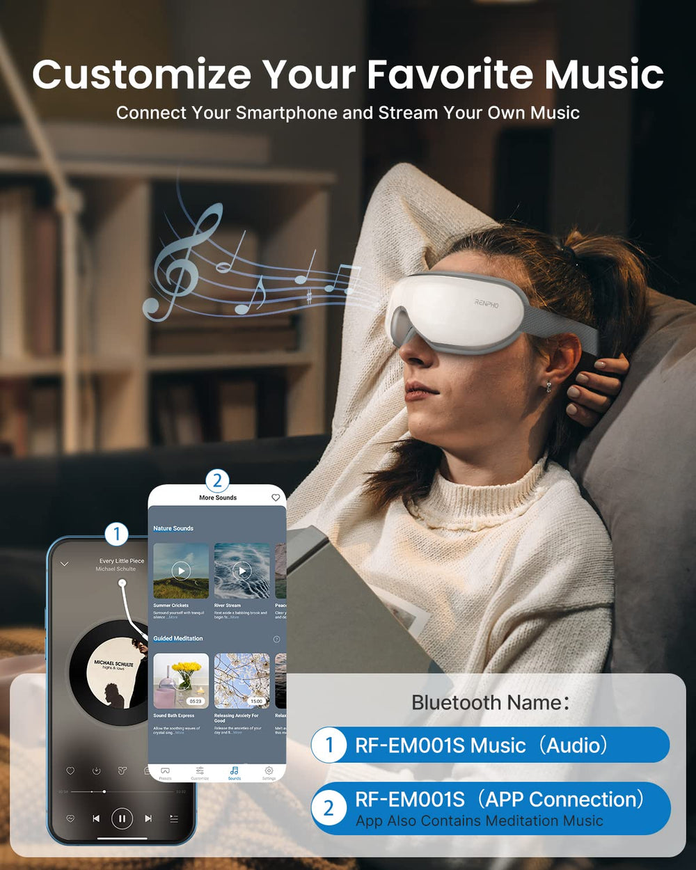 RENPHO Eyeris 1 eye massager gift-ready packaging for holidays.