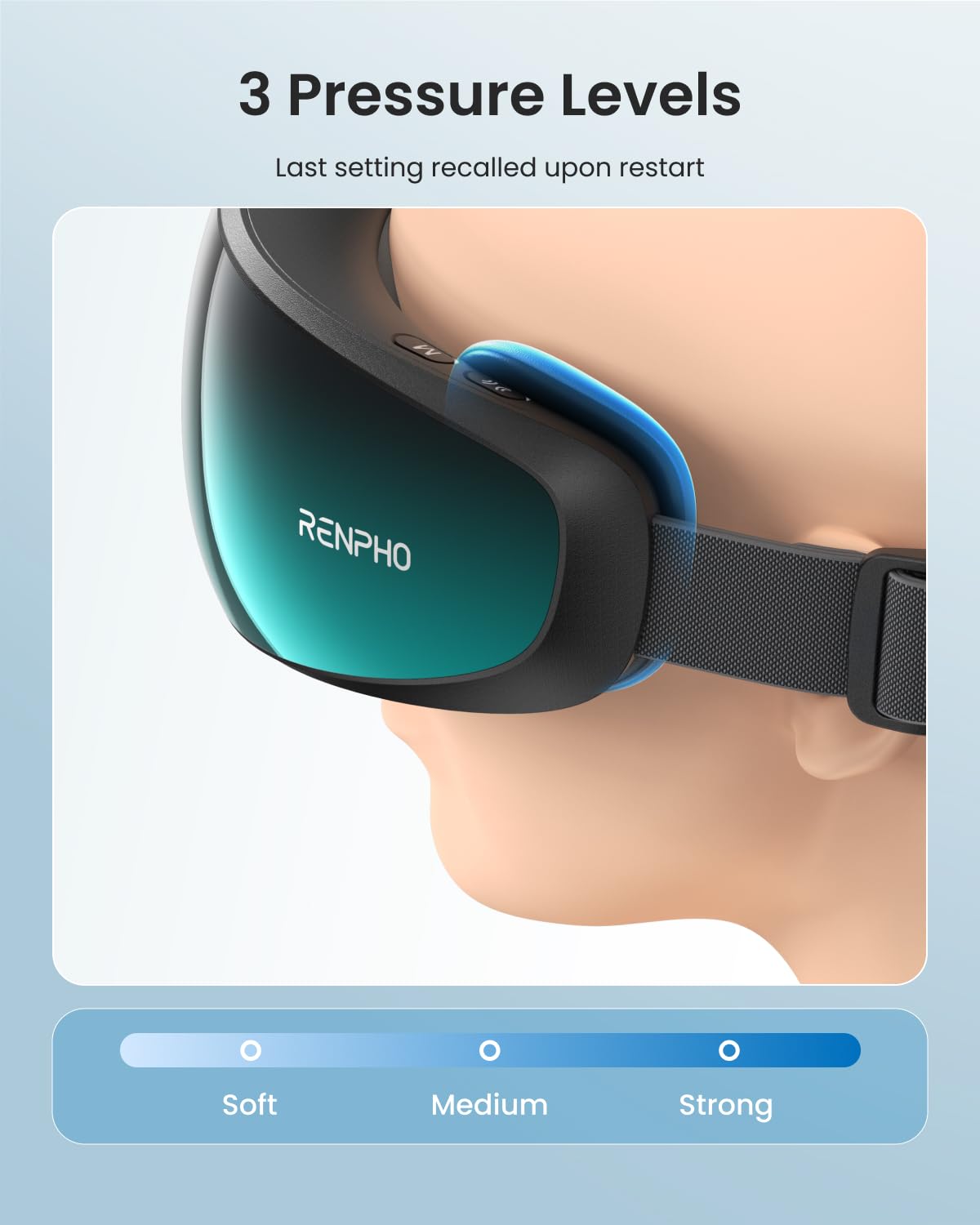 RENPHO Eyeris Caligo wireless music for a relaxing ambiance.