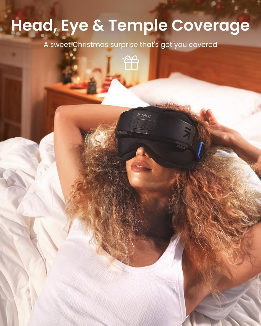 RENPHO Eyeris Massager packaging and contents show an easy, gift-ready setup.