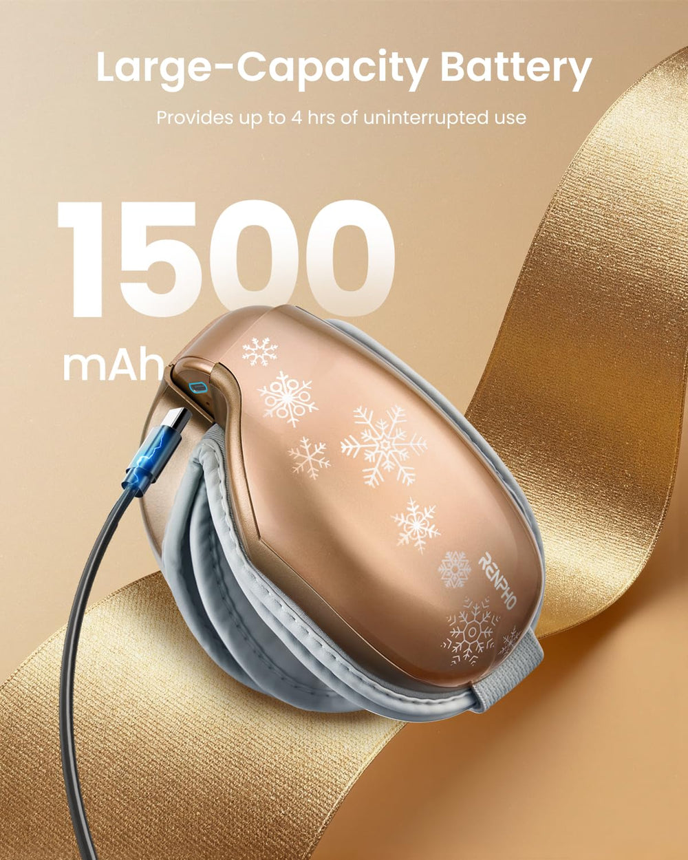 RENPHO Eyeris 1 travel case included for easy carry