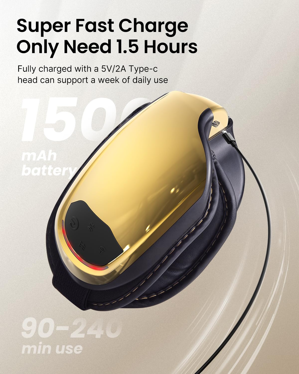 Eyeris 3 charging with Bluetooth connectivity and status indicator