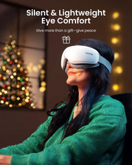 RENPHO Eye Massager Zen with heat levels shown for personalized warmth