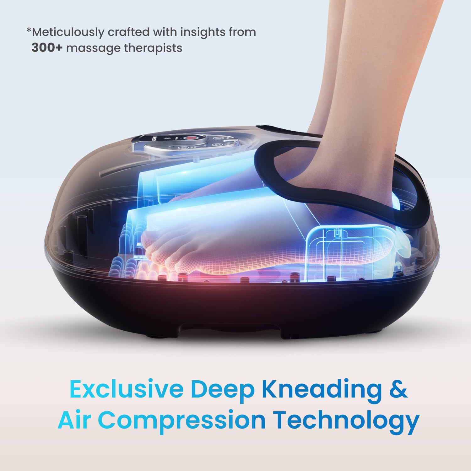 RENPHO foot massager 360-wraps for full-foot coverage and relief.