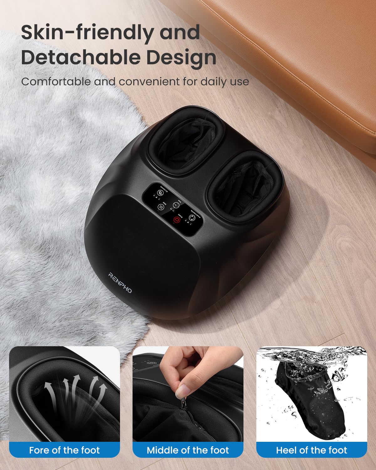 RENPHO cordless portable design supports home or travel use