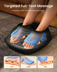 RENPHO Foot Massager provides full-foot coverage from toes to ankles for thorough relaxation.