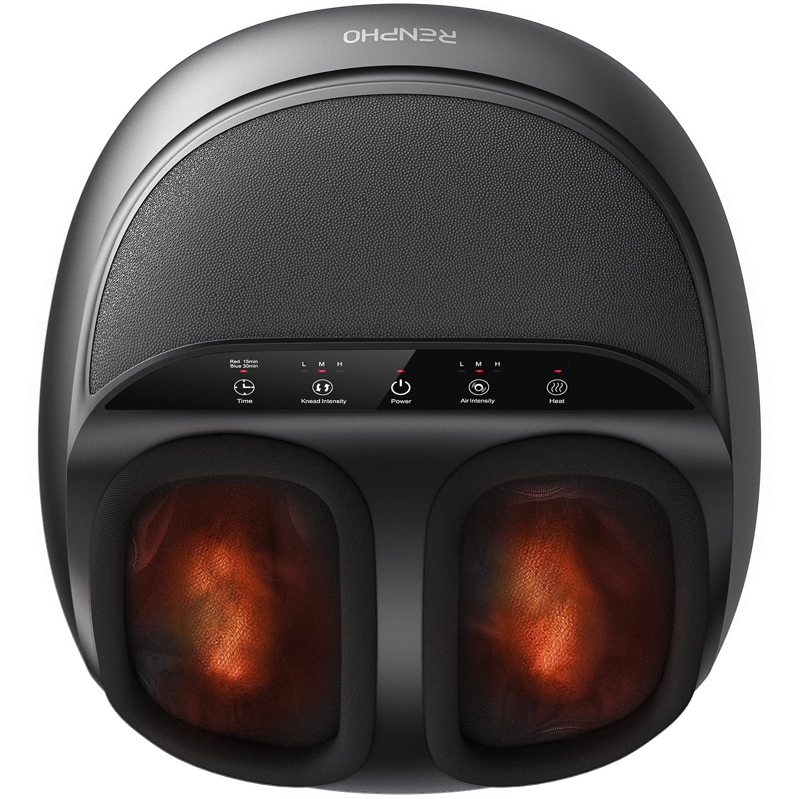 RENPHO Full Foot Massager 2026 front view highlights compact home-use design.