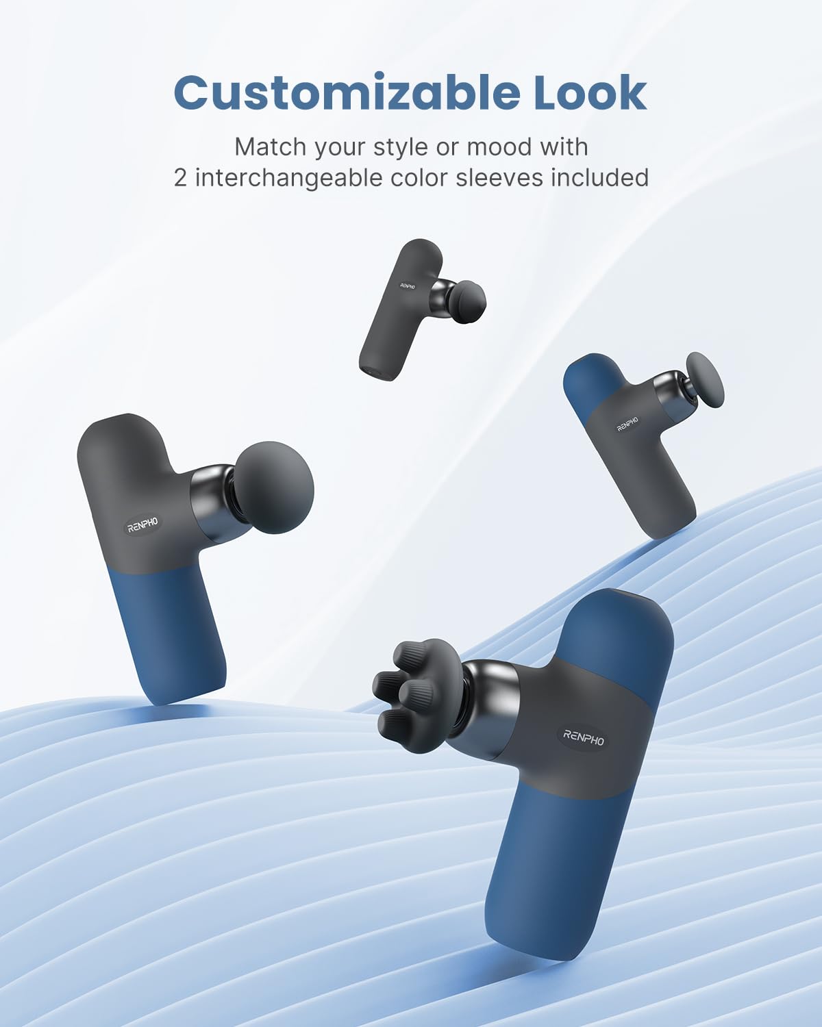 RENPHO heat-conductive head for fast warmth during sessions