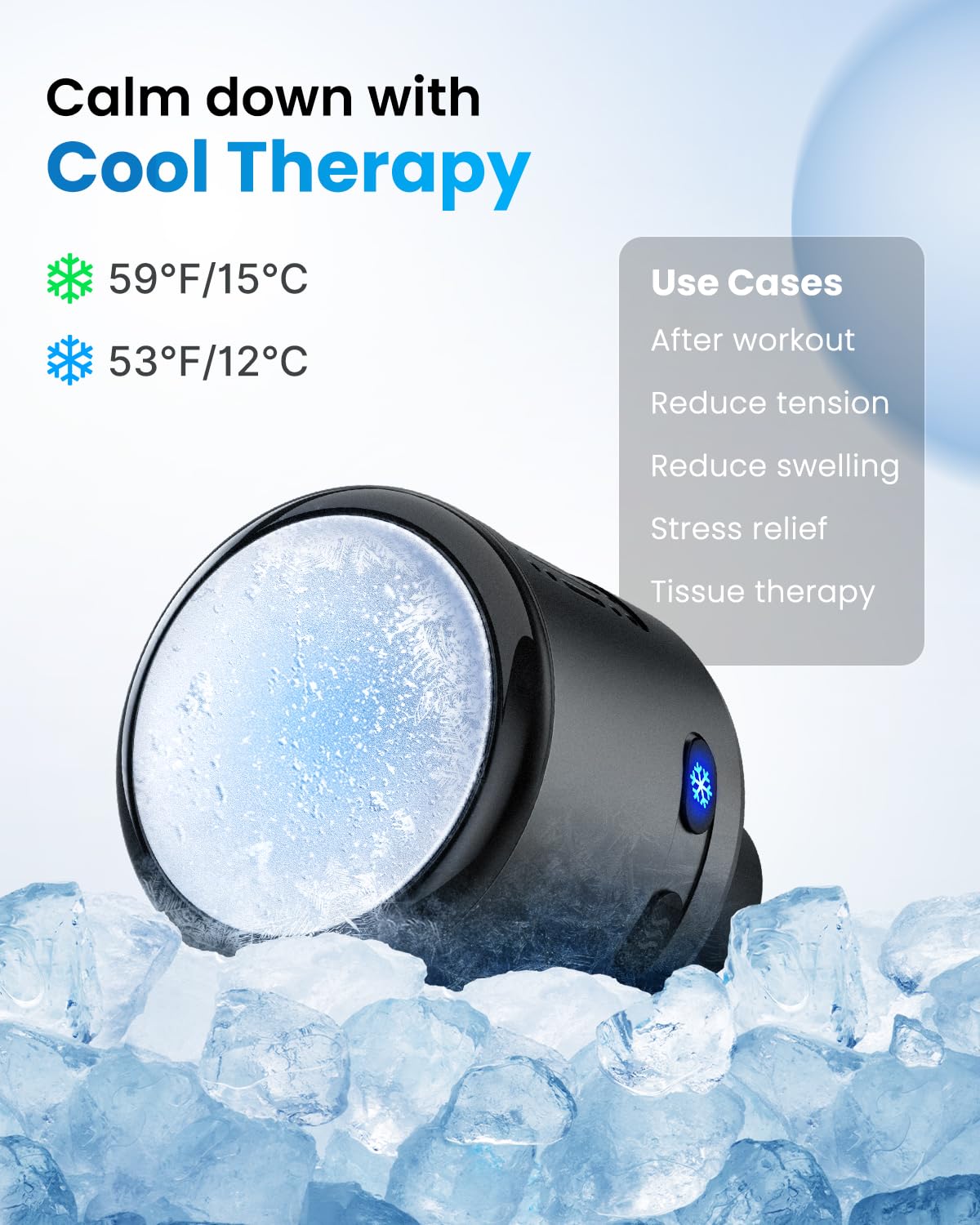 RENPHO heat levels shown for customizable warmth during therapy