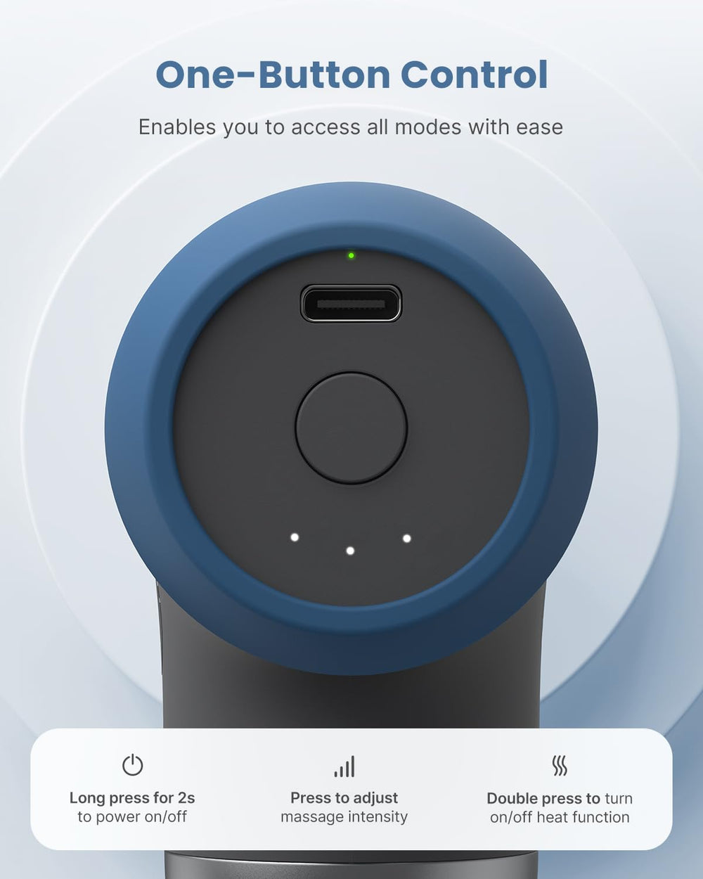 RENPHO lightweight massager at 0.78 lb for on-the-go relief