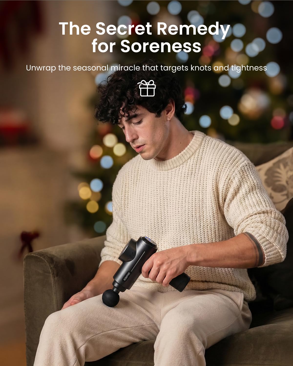 RENPHO massage gun app control enables Bluetooth customization for warmups.
