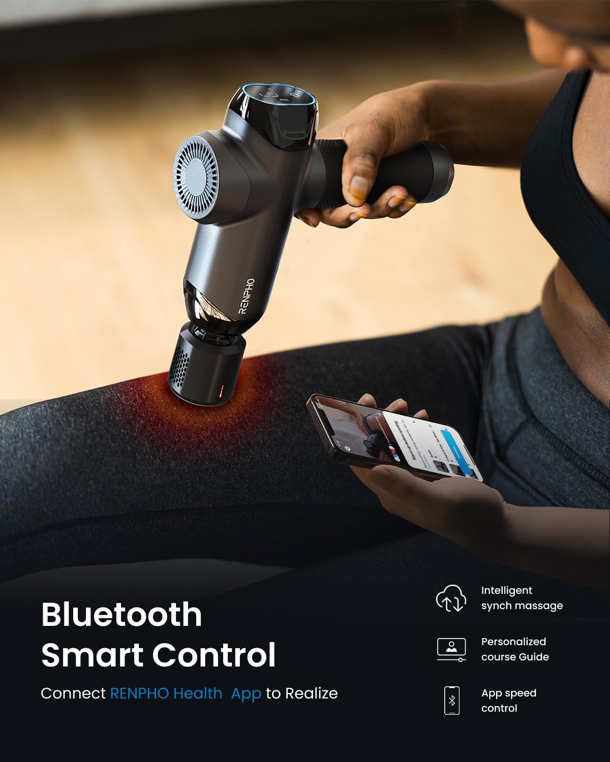 RENPHO Massage Gun portable case for on‑the‑go muscle care