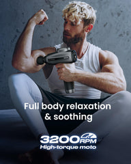 RENPHO massage gun rapid charging supports uninterrupted sessions.