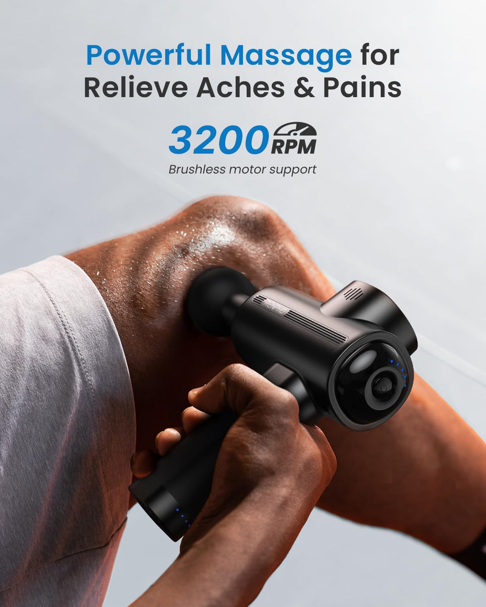 RENPHO Massage Gun flat-head for general use across body areas