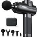 RENPHO Massage Gun Deep Tissue Percussion — Portable Neck & Back Massager with 5 Heads, USB-C Charging