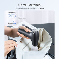 RENPHO Mini Massage Gun heat-107f: targeted warmth for shoulder tension.