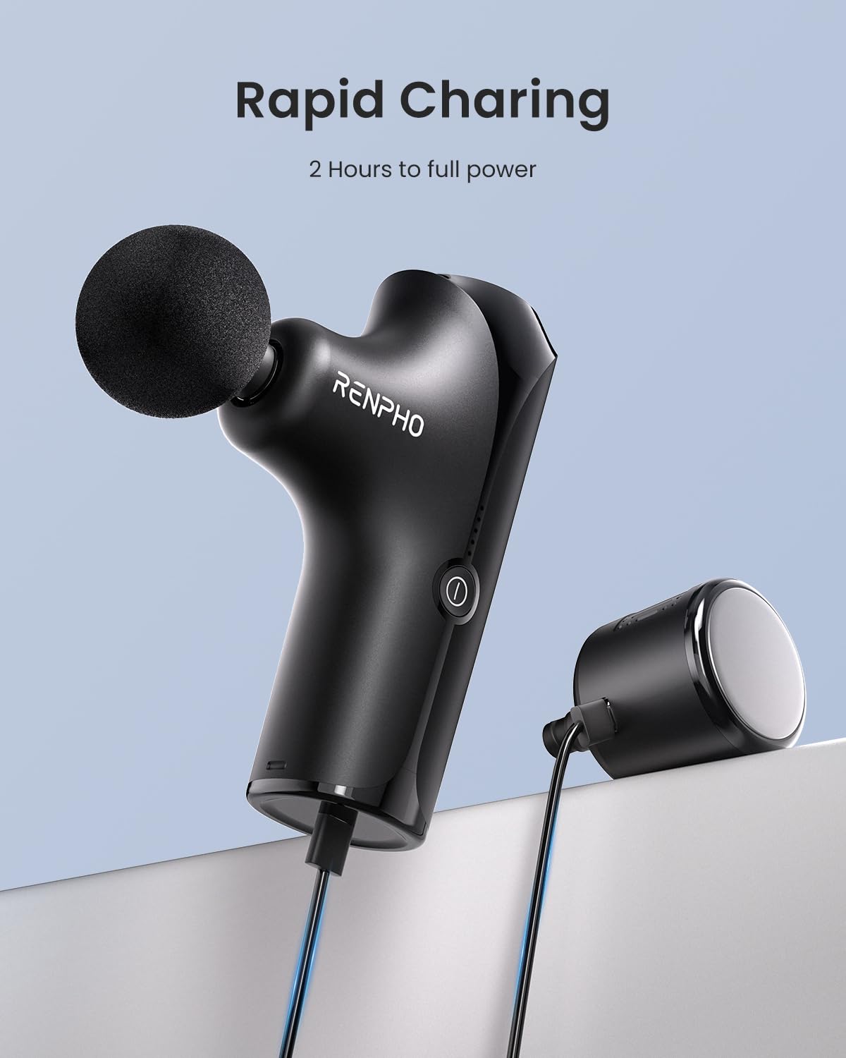 RENPHO Mini Thermacool operates quietly in a calm room setting.